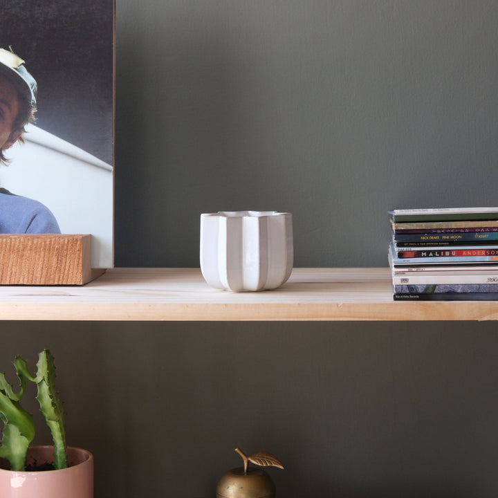 Wrap Candle - Misewell Pots & Planters - white glossy - Juniper + Moss - HORNE