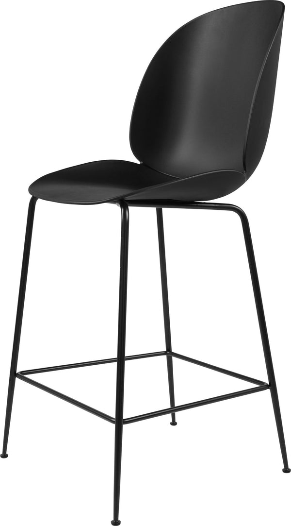 Beetle Counter Chair Un-Upholstered - Matte Black