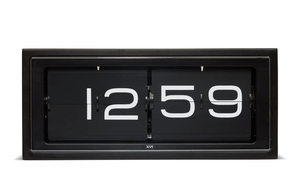 Brick Wall/Desk Clock - Black - 24HR