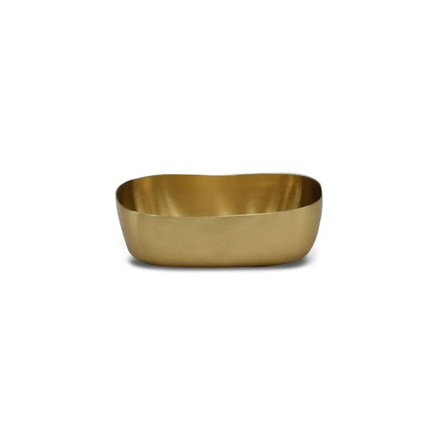 Cuadrado Soap Dish in Brushed Brass