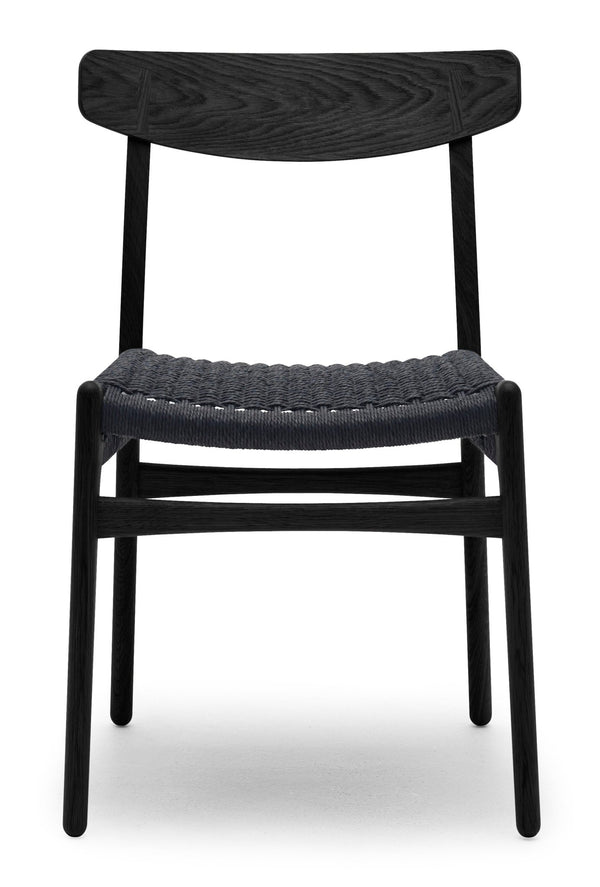 CH23 Dining Chair - Black Paper Cord