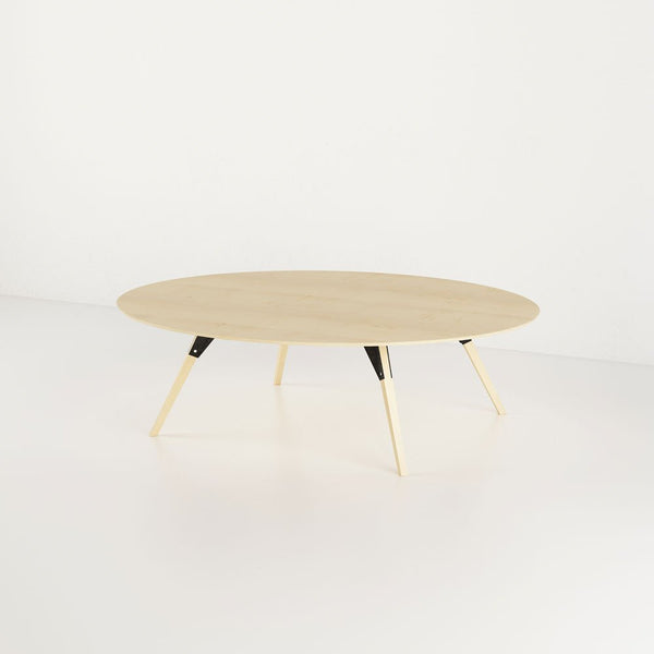 Clarke Small Oval Coffee Table - Maple