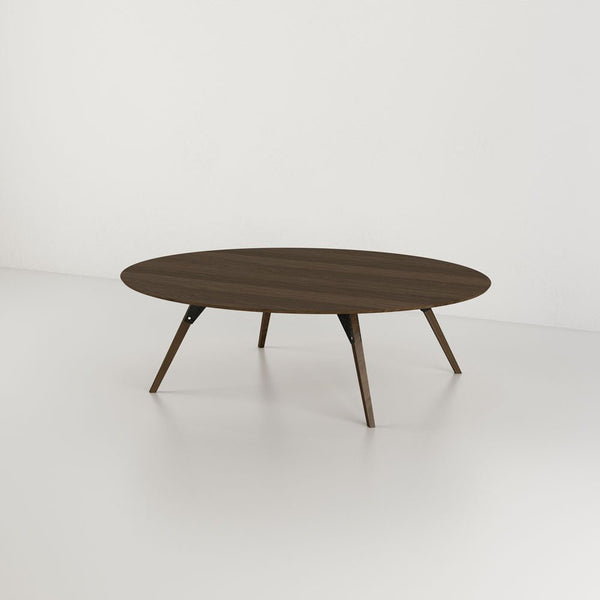 Clarke Small Oval Coffee Table - Walnut