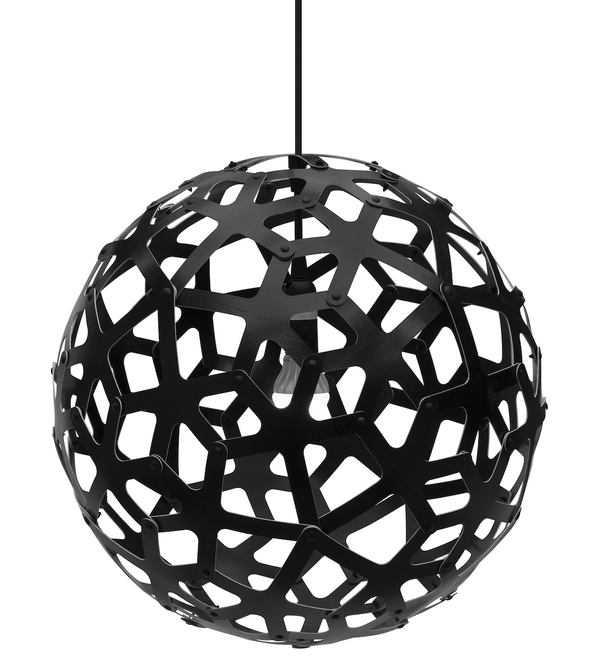 Coral Pendant - 2 Sided Black