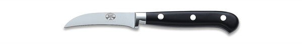 Curved Paring Knife - Black Lucite
