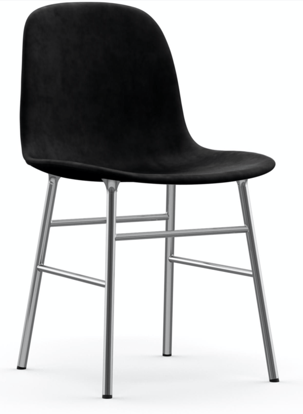 Form Chair Fully Upholstered - Chrome