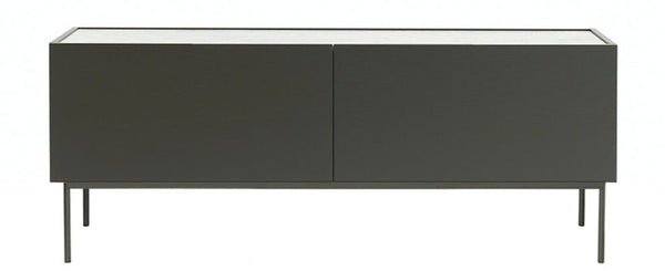 LUC 160 Sideboard With 2 Drawers - Glass Top