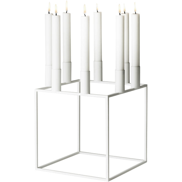 Overstock - Kubus 8 Candle Holder - White