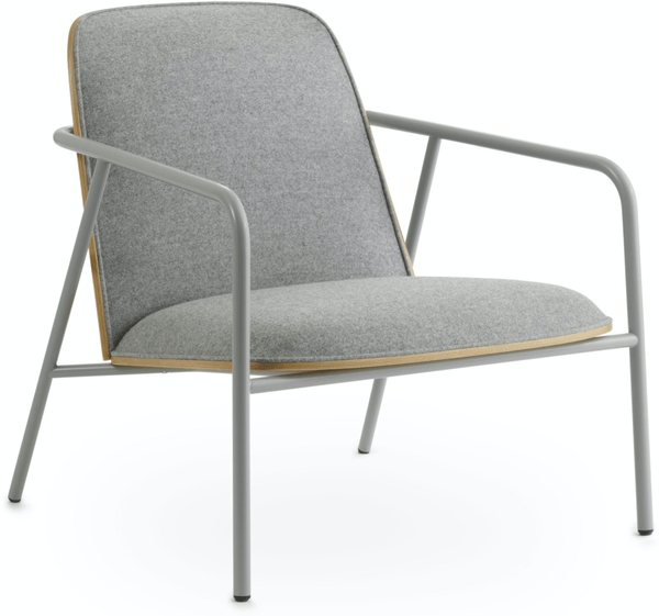 Pad Lounge Chair Low - Grey Steel