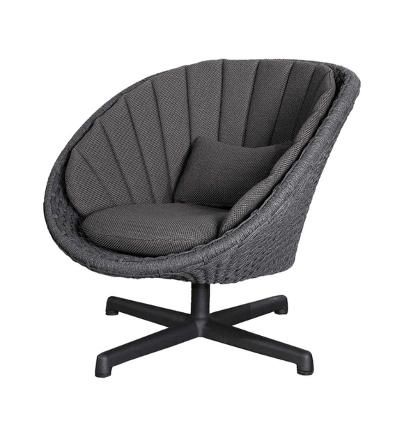 Peacock Lounge Chair w/ Swivel Base