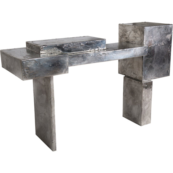 Pewter Console Table