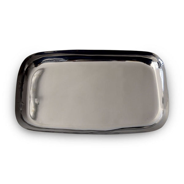 Sculpt Large Platter in Stainless Steel
