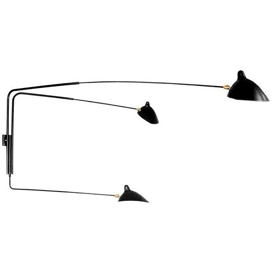 Serge Mouille 3-arm Rotation Sconce
