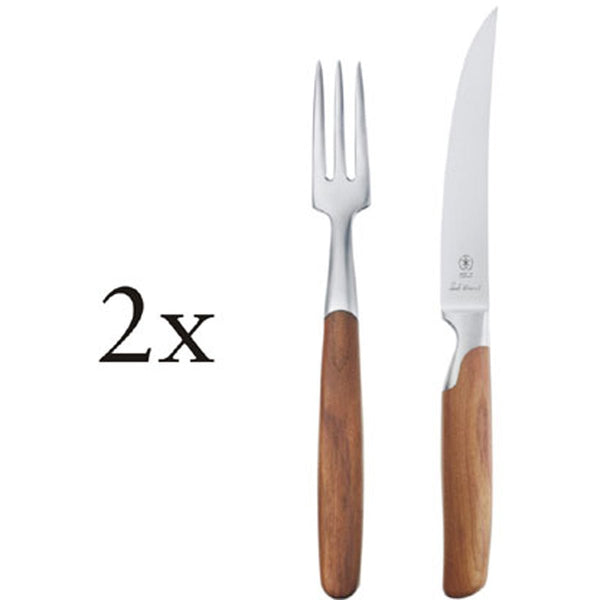 Steak Knife and Fork Set - 4pc