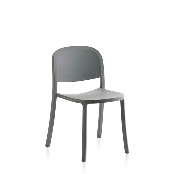 1 Inch Reclaimed Stacking Chair - Emeco Chairs - Light Grey - HORNE