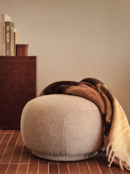 Rico Pouf Soft Alpaca CAL117 styled in a contemporary interior - Ferm Living 2