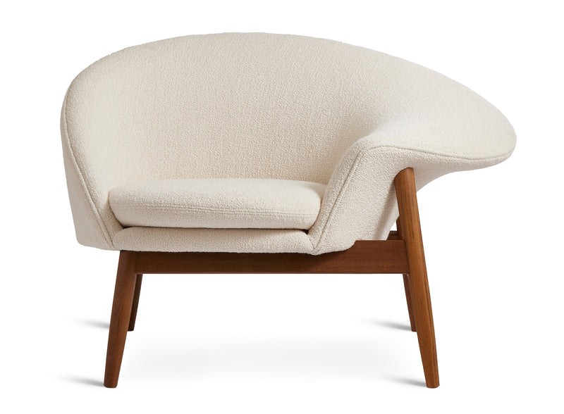 Fried Egg Lounge Chair - Warm Nordic - Chairs - Barnum 09/Smoked Oak - Left - Facing - HORNE