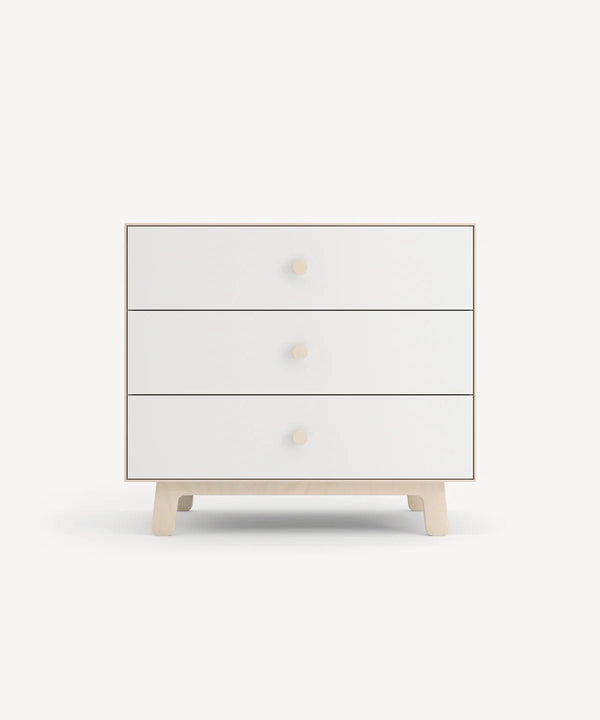 3 Drawer Dresser - Sparrow - Oeuf Kids + Baby - White/Birch - HORNE