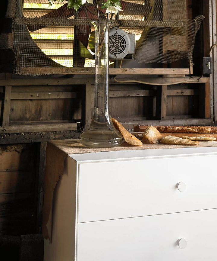 3 Drawer Dresser - Sparrow - Oeuf Kids + Baby - White - HORNE