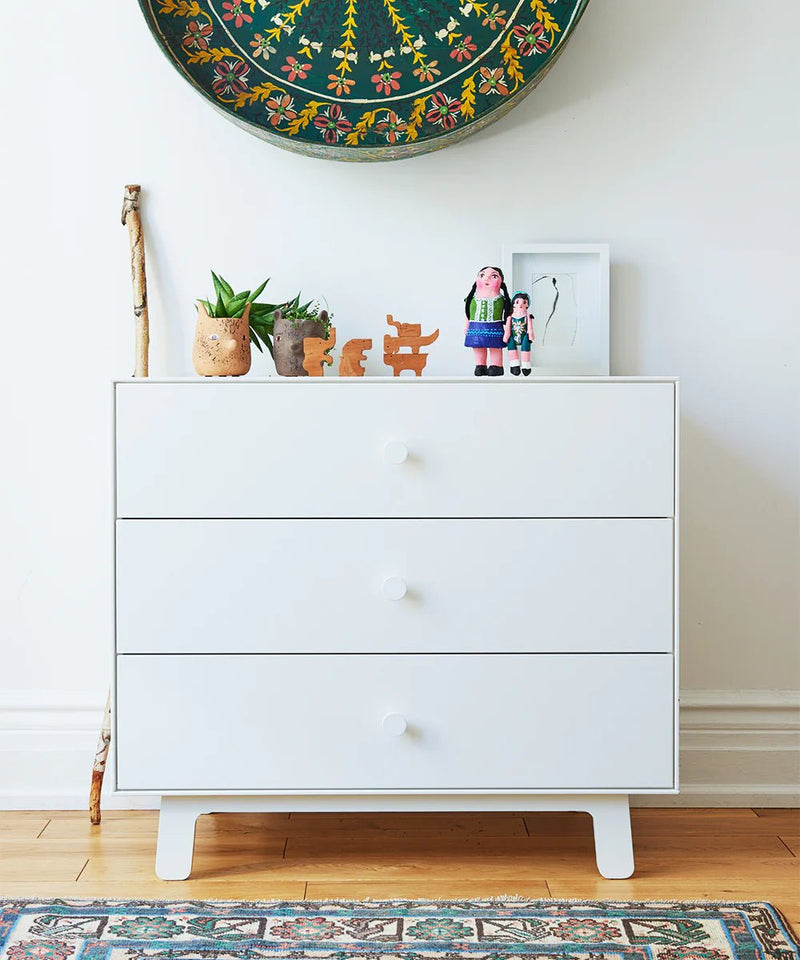 3 Drawer Dresser - Sparrow - Oeuf Kids + Baby - White/Birch - HORNE