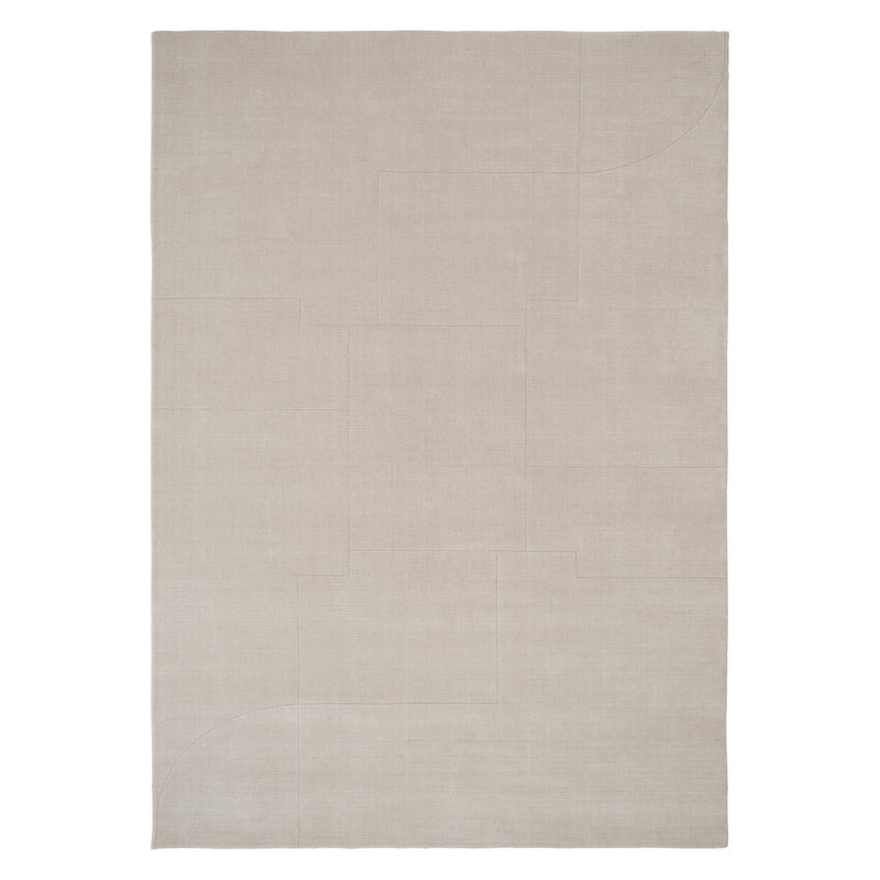 Geometric Maze rug in Beige 170x240 (5.6' x 7.9')