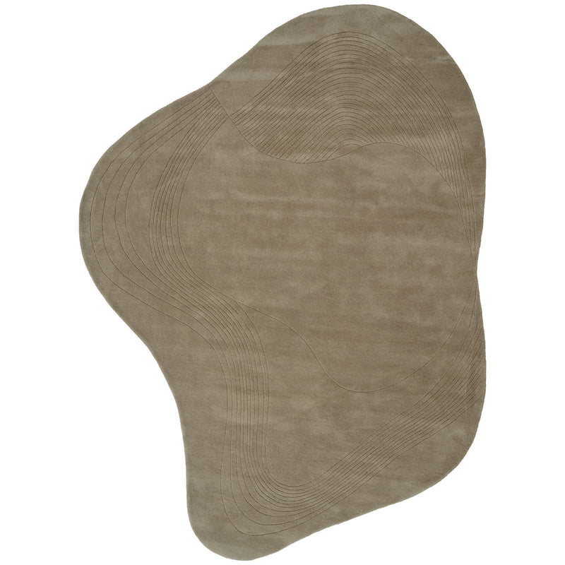 Fluid Arc rug in Chalk 225x300 (7.4' x 9.8')