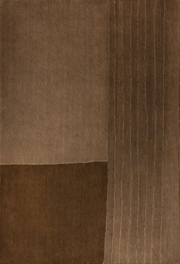 Drift Line rug in Drift Line Terracotta 140x240 (4.6' x 7.9')