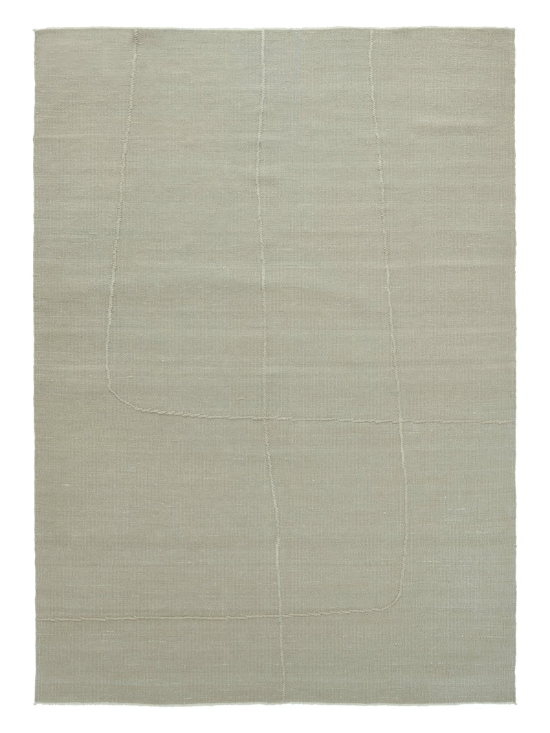 Flow Shen rug in Flow Shen Mint Grey 200x300 (6.6' x 9.8')