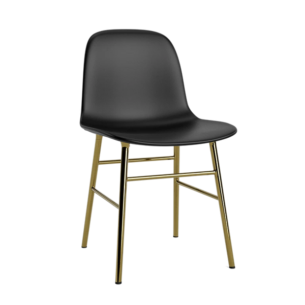 Form Chair Fully Upholstered - Brass - Set of 2