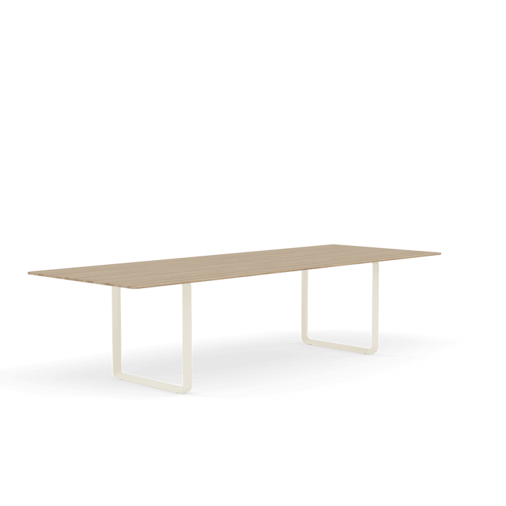 70/70 Table - Large - Muuto Table + Task - Solid Oak Top & White Base - HORNE