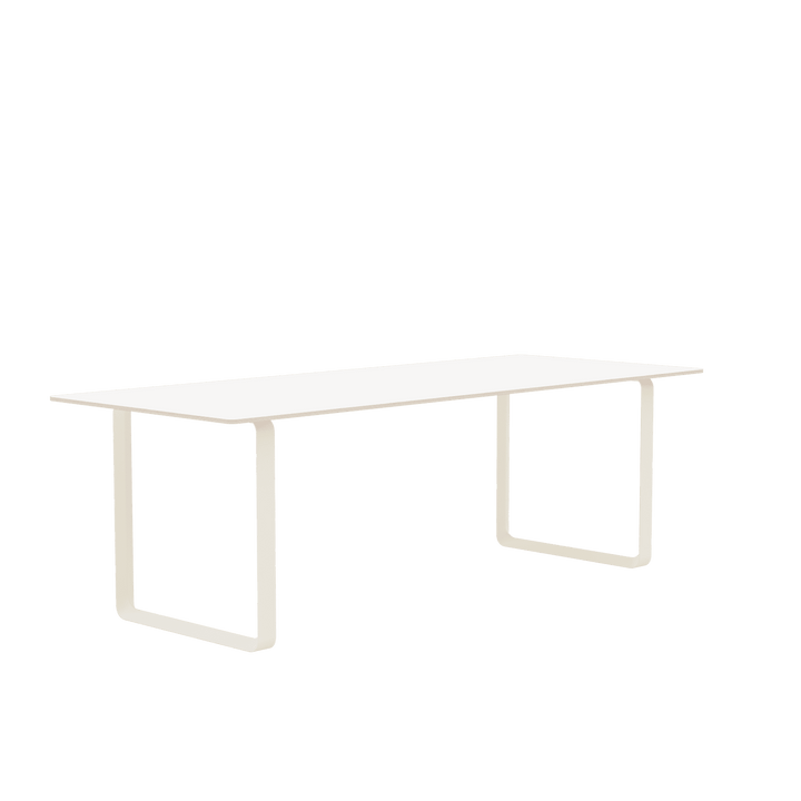 70/70 Table - Medium - Muuto Table + Task - White Laminate Top & Sand Base - HORNE