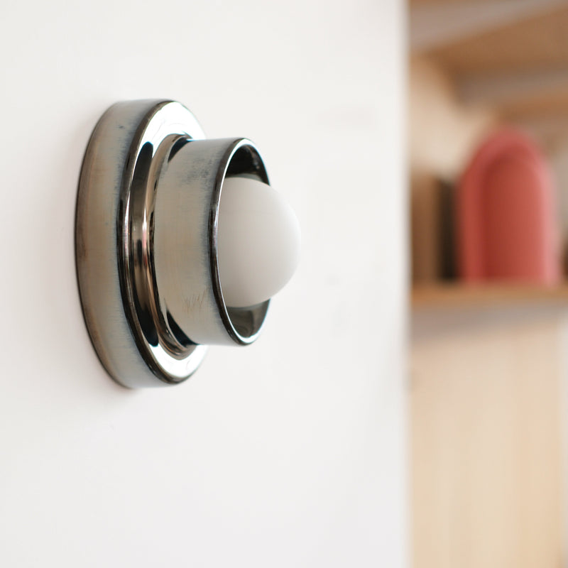Q Sconce - Misewell Lamps - Blue - Plug in (includes 10' cord with on/off switch) - HORNE