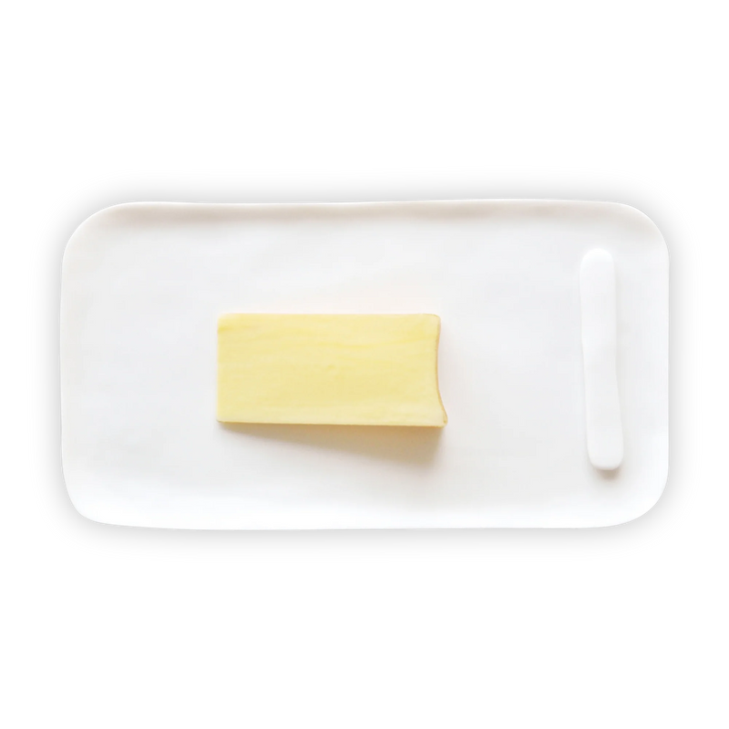 Sculpt Serving Board With Cheese Spreader