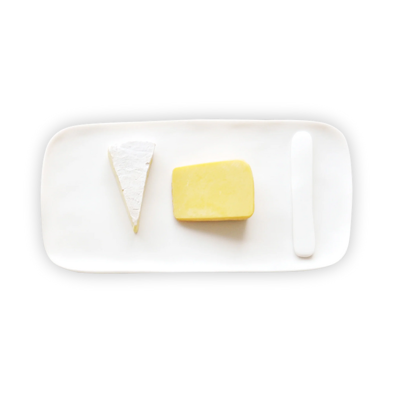 Sculpt Serving Board With Cheese Spreader
