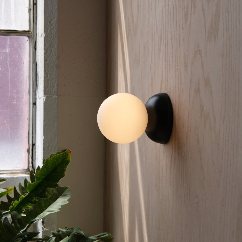 Monroe Sconce - Misewell Lamps - Dune - Plug in (includes 10' cord with on/off switch) - HORNE