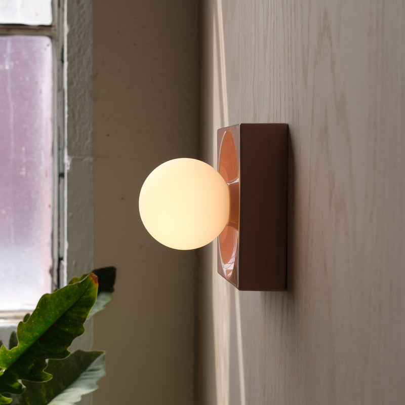 Cubic Sconce - Misewell Lamps - Bone - HORNE