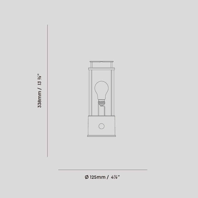 The Muse 1.0 Portable Lamp in Hackles Black