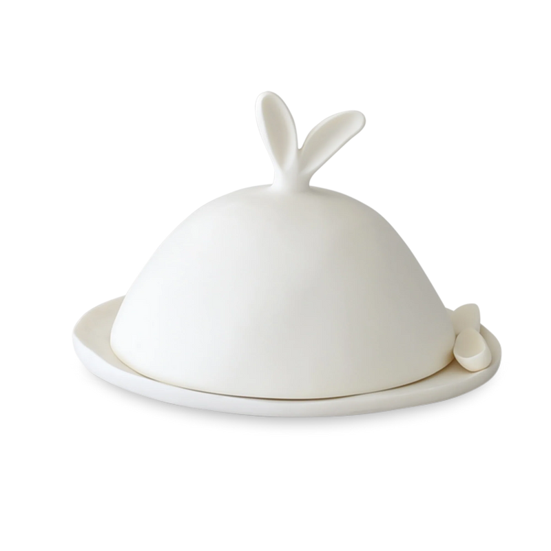 Lapin Domed Serving Dish With Spreader