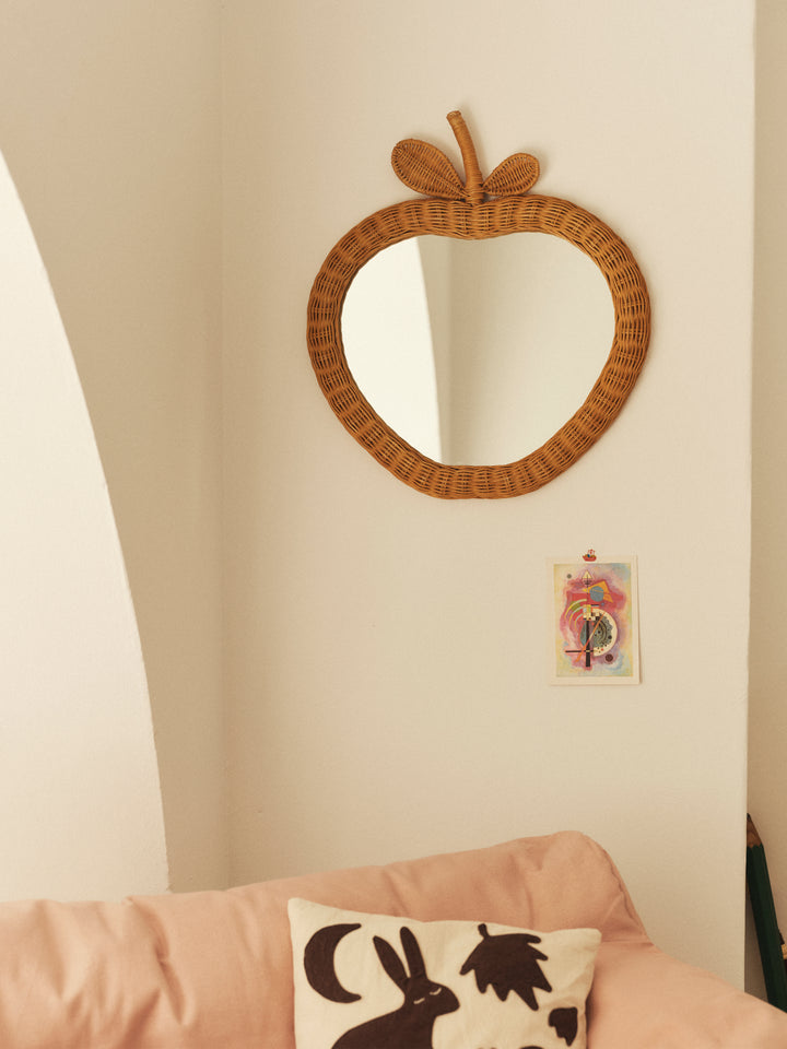 Apple Braided Mirror styled in a contemporary interior - Ferm Living
