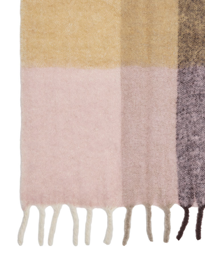 Blur Mohair Blanket - Butter / Pale Rose alternate view - Ferm Living