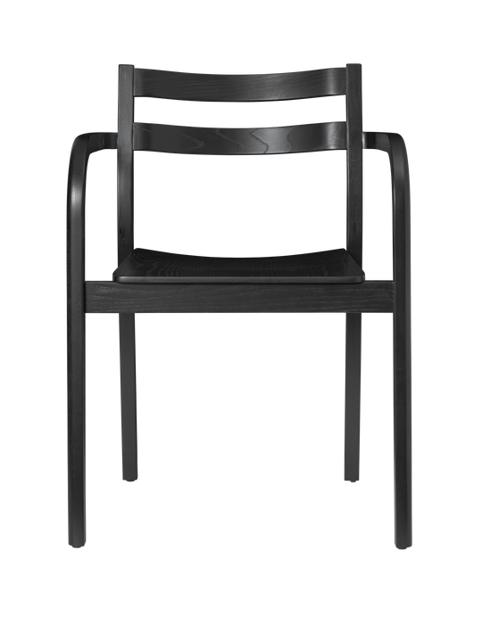 Boda Dining Chair with Arms - Black - Ferm Living
