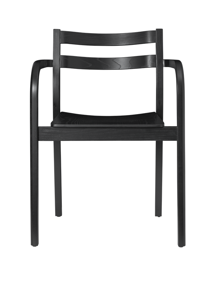 Boda Dining Chair with Arms - Black - Ferm Living