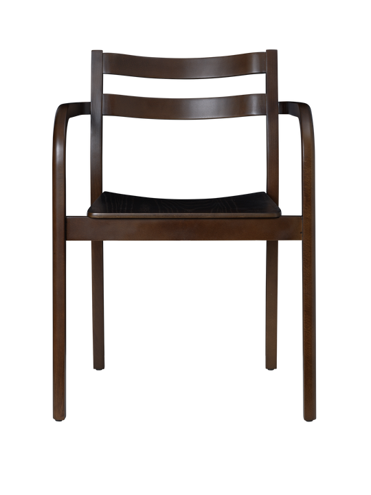 Boda Dining Chair with Arms - Dark Stained Beech - Ferm Living