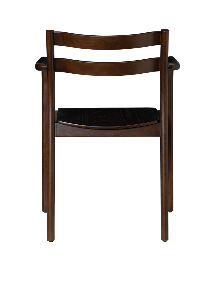 Boda Dining Chair with Arms - Dark Stained Beech alternate view - Ferm Living