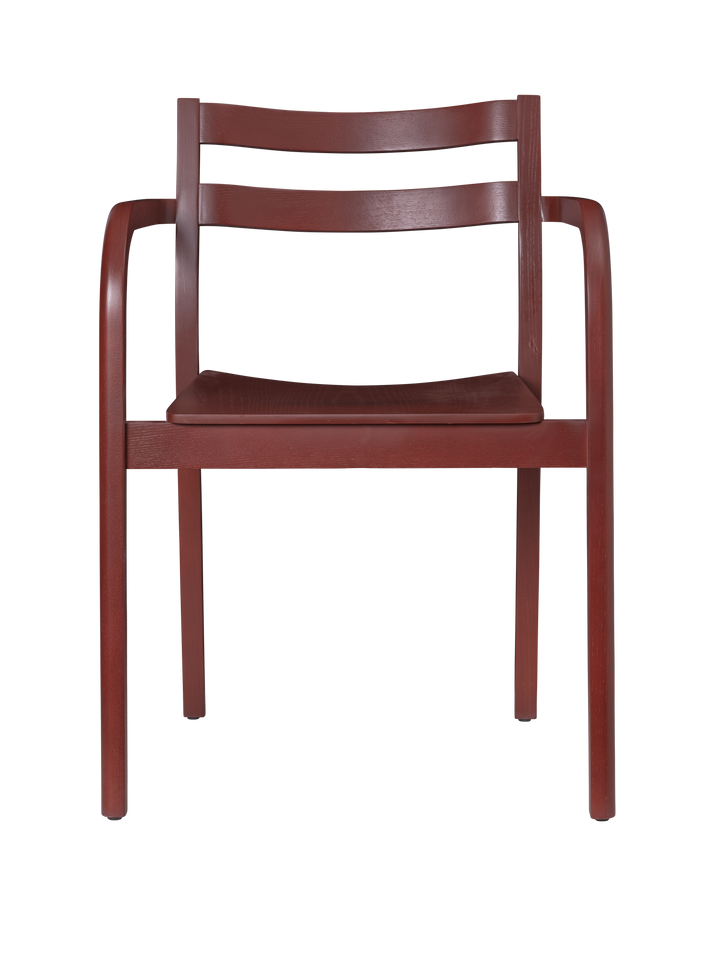Boda Dining Chair with Arms - Red Brown - Ferm Living