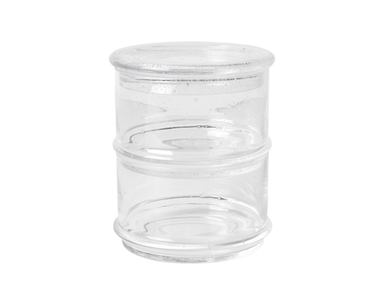 Boya Stackable Containers - Set of 2 - Clear with Bubbles - Ferm Living