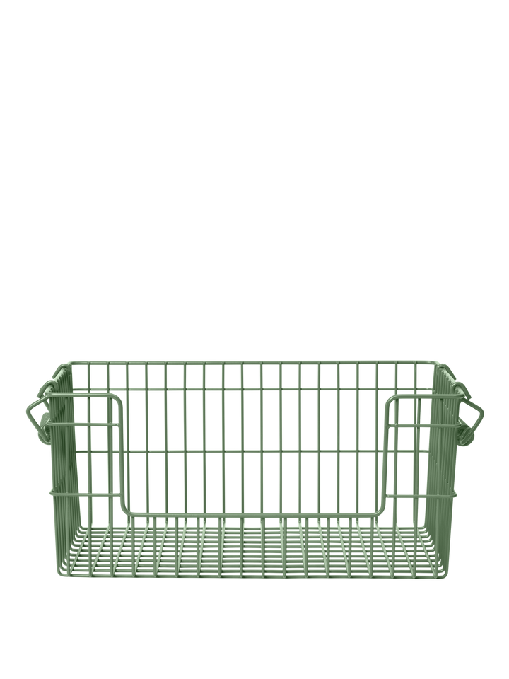 Cala Open Stackable Basket - Verdant Green alternate view - Ferm Living