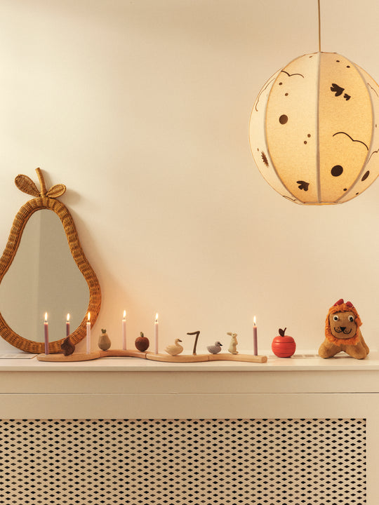 Pear Braided Mirror styled in a contemporary interior - Ferm Living