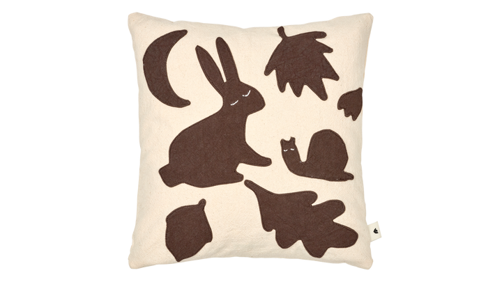 Lunden Cushion - Off-white/Dark Chocolate - Ferm Living