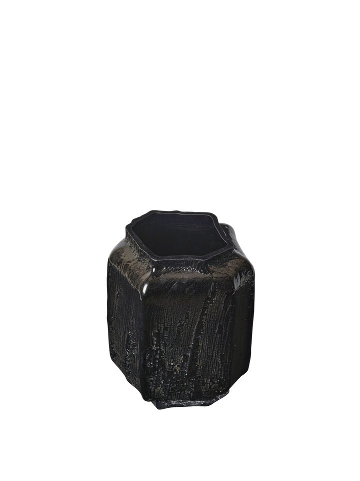 Mokuri Vase - H25 / Black alternate view - Ferm Living